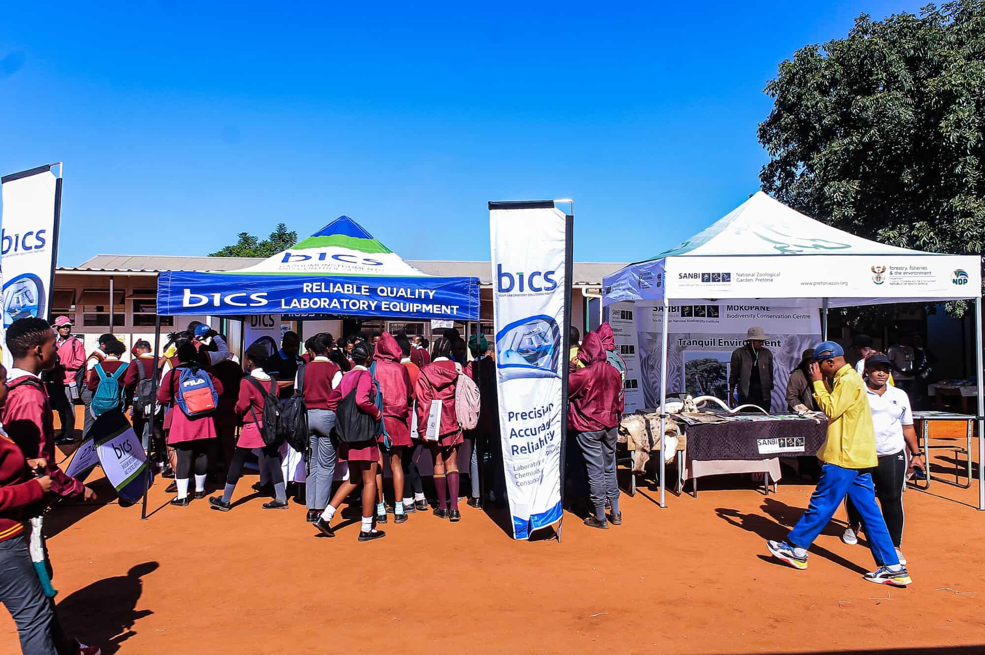 students at a career expo
